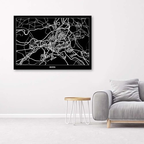 FOTO OBRAZ NA PŁÓTNIE Brno Plan Miasta 100x70 na Arena.pl
