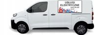 Naklejka Folia na samochód auto reklamowa USŁUGI ELEKTRYCZNE NAZWA FIRMY