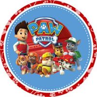 Opłatek na tort PAW Psi Patrol Pies Pieski Marshall Rubble Rocky Skye Zuma