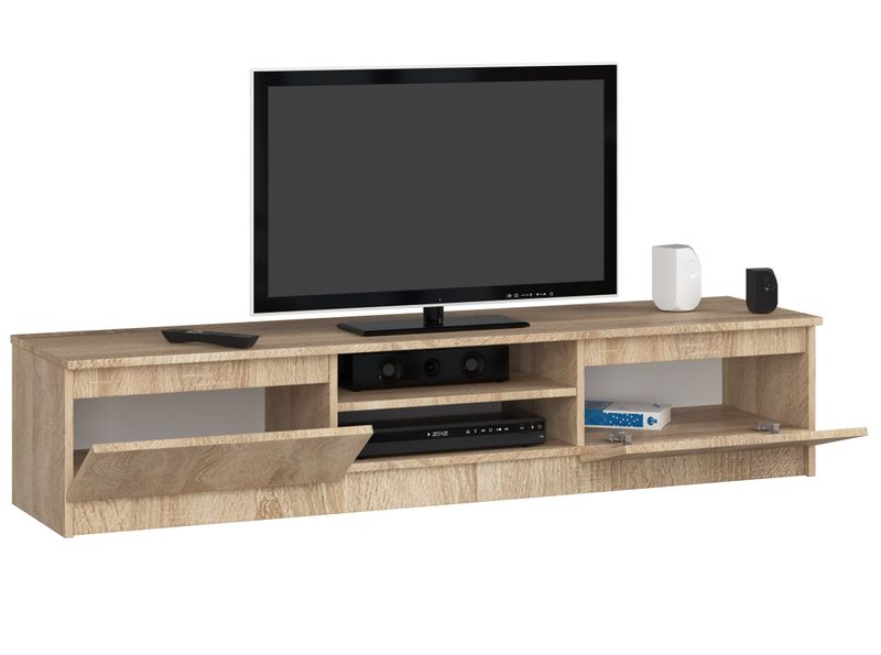 SZAFKA RTV 160 cm DĄB SONOMA zdjęcie 2