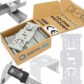 ŁĄCZNIK KRZYŻOWY PŁASKI DO SUFITÓW PŁYT GK PROFILI CD60 MOCNY 100sztuk