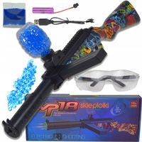 DUŻY KARABIN AUTOMAT STRZELBA ELEKTRYCZNA PODŚWIETLENIE LED NA KULKI ŻEL