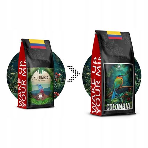 Kawa ziarnista 1kg Kolumbia Świeżo Palona 100% ARABICA - Blue Orca Coffee na Arena.pl