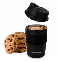 KonigHOFFER ELLIOT Kubek termiczny 330 ml / czarny / stal nierdzewna