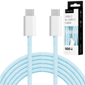 Kabel USB typu C Kruger&Matz Basic niebieski 100 W 1 m