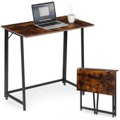 BIURKO KOMPUTEROWE SKŁADANE LOFT 80X45 CM MODERNHOME MDF METAL
