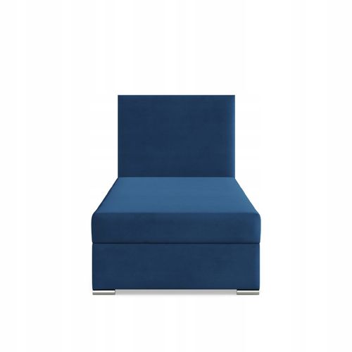 Łóżko Kontynentalne ZONZA JEDNOOSOBOWE VELVET Pojedyncze NIEBIESKIE na Arena.pl