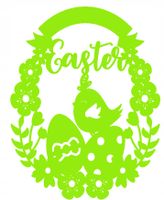 J15 Zawieszka ażur WIELKANOC ozdoba PISANKA wianek