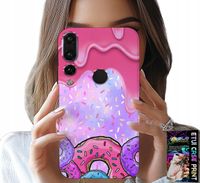 ETUI DO HUAWEI P20 PRO - SŁODKIE DONUTY Z LUKREM W TLE + SZKŁO