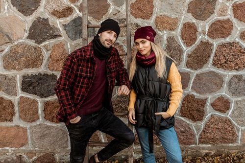 Czapka zimowa męska na polarze Czarna na Arena.pl