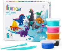 Hey Clay Masa Plastyczna Dinozaury Dinos Zestaw Kreatywny 15 Tub Akcesoria