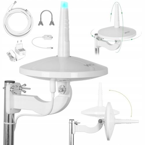 ANTENA DVBT2 DO TV NAZIEMNEJ DOOKÓLNA COMBO VHF UHF 4K LTE Digital720 VAYOX na Arena.pl
