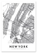 Plakat Nowy Jork plan miasta mapa 70x100 cm