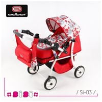 WOZEK DLA LALEK SISI 03 TOREBKA PRZEKLADANA RACZK