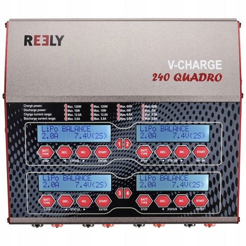 Ładowarka WIELOFUNKCYJNA do akumulatorów MODELARSKA 240W 4 wyjścia Reely na Arena.pl