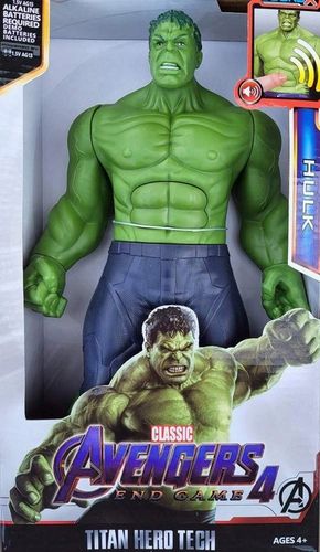 Hulk Avengers figurka z dźwiękiem ruchome elementy wielkość 30 cm Duży na Arena.pl