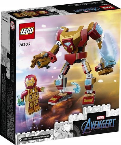 LEGO MARVEL AVENGERS 76203 MECH ZBROJA IRON-MANA FIGURKA IRON MAN na Arena.pl