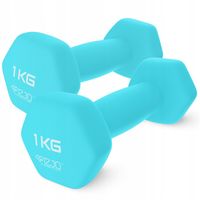 HANTELKI WINYLOWE DO TRENINGU FITNESS OBCIĄŻENIE WZMOCNIENIE MIĘŚNI