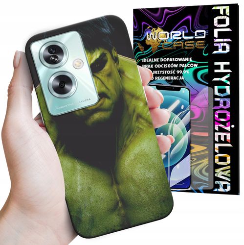 ETUI DO OPPO A79 5G - HULK AVENGERS SPIDERMAN MARVEL + FOLIA na Arena.pl