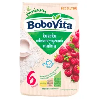 BOBOVITA KASZKA MLECZNO-RYŻOWA 230G MALINOWA PO 6 MIESIĄCU