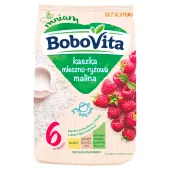 BOBOVITA KASZKA MLECZNO-RYŻOWA 230G MALINOWA PO 6 MIESIĄCU