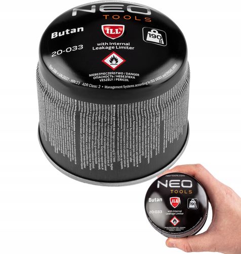 nabój z gazem butan 190g, nabijany na Arena.pl