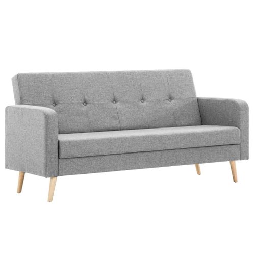 VidaXL Sofa materiałowa, jasnoszara na Arena.pl