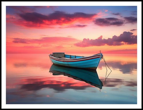 Plakat 100x75cm Spokój przed Połowem na Arena.pl