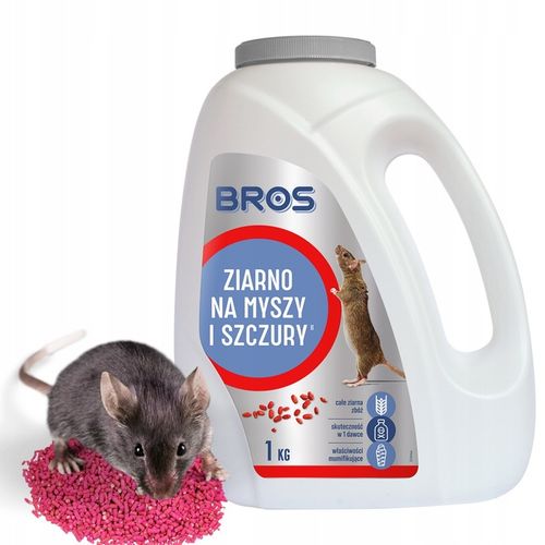 Ziarno Na Myszy i Szczury Trutka Skuteczna Trucizna Na Gryzonie Bros 1 na Arena.pl