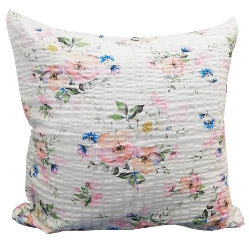 Poszewka z kory 40x40 wzór polne róże na białym tle na Arena.pl