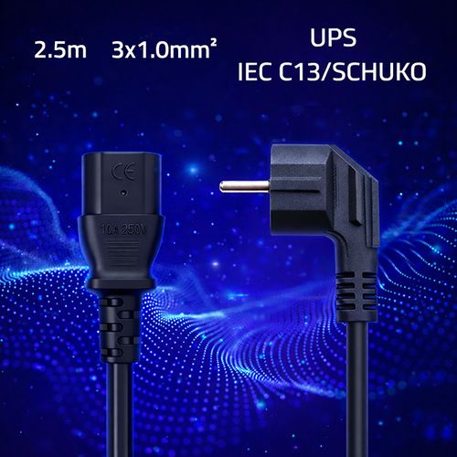 Qoltec kabel zasilający Schuko-IEC C13 2,5m na Arena.pl
