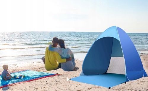 AUTOMATYCZNY NAMIOT PLAŻOWY NA PLAŻĘ SAMOROZKŁADAJĄCY 165x150x110 CM na Arena.pl