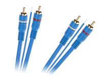 KPO2669-5 Kabel 2 x RCA - 2 x RCA + żya 5m