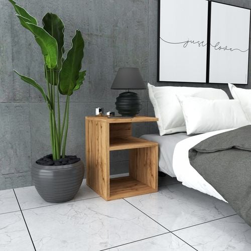 Szafka Nocna Dąb Wotan 32 CM Szerokość Bez Szuflad Stolik Nocny na Arena.pl