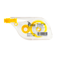 KOREKTOR W TAŚMIE BK005-TA 5 MM X 6 M TETIS na Arena.pl