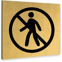 Tabliczka TEKST NAPIS GRAFIKA nierdzewna PIKTOGRAM ALUMINIUM ZŁOTA