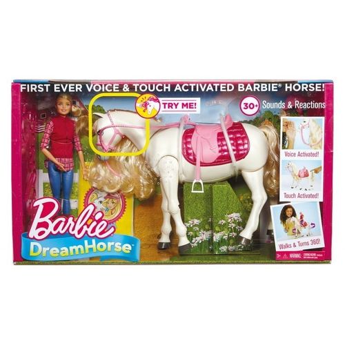 Barbie Interaktywny Koń + Lalka na Arena.pl