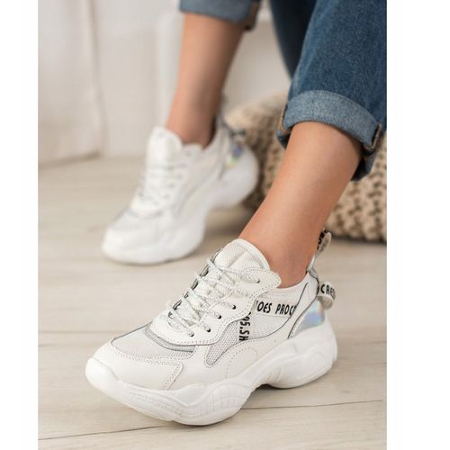 Białe Sneakersy Ze Skóry r.40 na Arena.pl