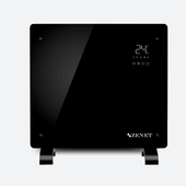 Grzejnik konwektorowy szklany dekoracyjny Zenet ZET-523, czarny