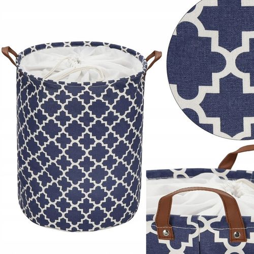 POJEMNIK KOSZ WOREK NA PRANIE UBRANIA ORGANIZER POJEMNY BARYŁKA SKŁADANY XL na Arena.pl