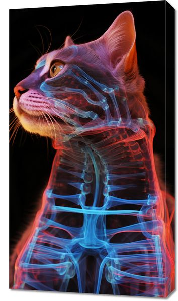 Obraz 50x90cm Anatomia Kota zdjęcie 1
