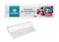 Woreczki do zamrażania 2 l 20 szt. Gratka 20 x 28 cm