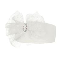 Broel Bibiana opaska z tiulową kokardą wiskoza ecru 44-46