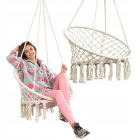 Fotel Wiszący Ogrodowy do Domu Ażurowy Huśtawka BOCIANIE GNIAZDO 120kg