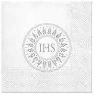 serwetki papierowe 33x33cm komunia blessed time silver 20szt