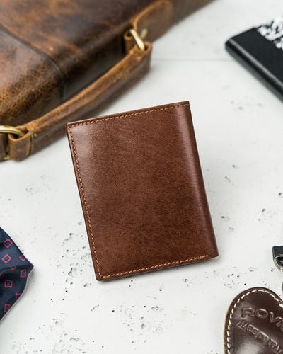 skórzane etui na karty tw-01-rvt brown na Arena.pl