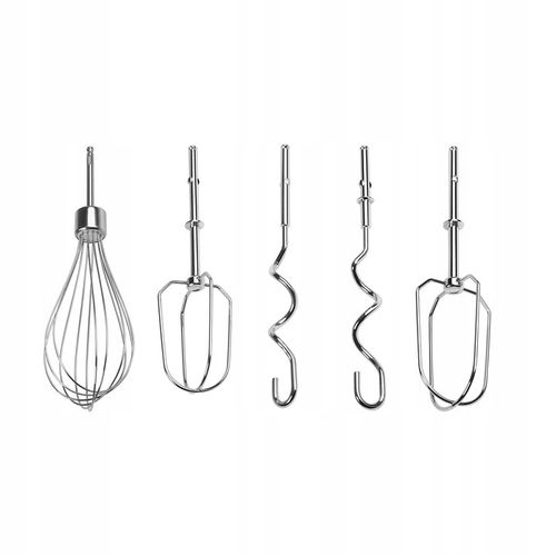 MOCNY BLENDER WIELOFUNKCYJNY MIKSER RĘCZNY 1500W SREBRNY LED AKCESORIA na Arena.pl