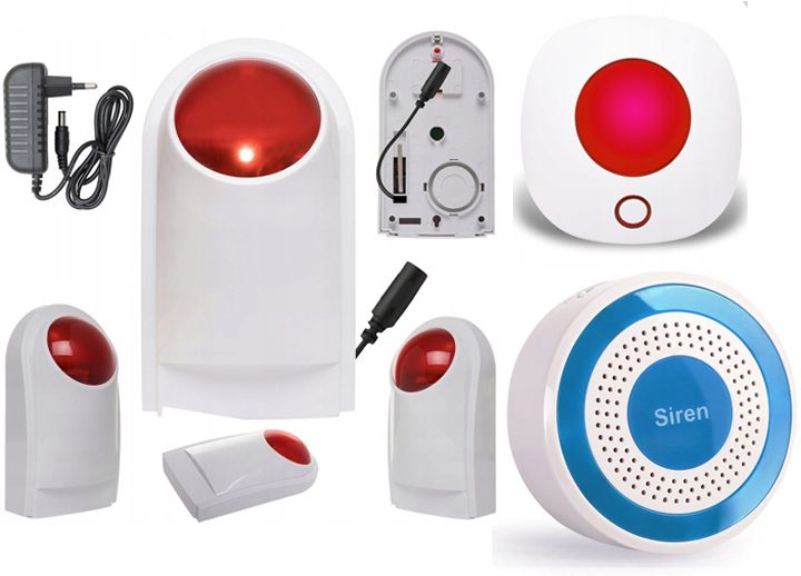 BEZPRZEWODOWY ALARM LCD GSM APP SYRENY WIFI TUYA zdjęcie 5