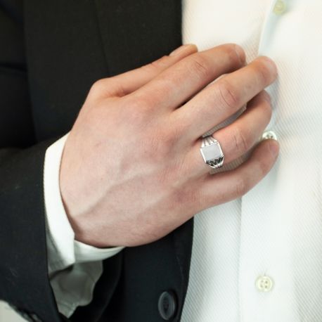 SREBRNY SYGNET Z ORNAMENTAMI PRÓBA SREBRA 925 GRAWER GRATIS zdjęcie 4