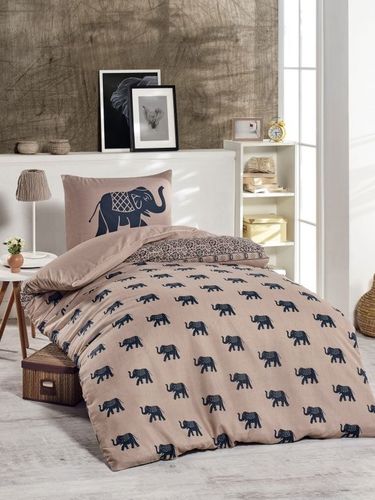 Pościel SLON, 140 x 200 cm, beżowa na Arena.pl